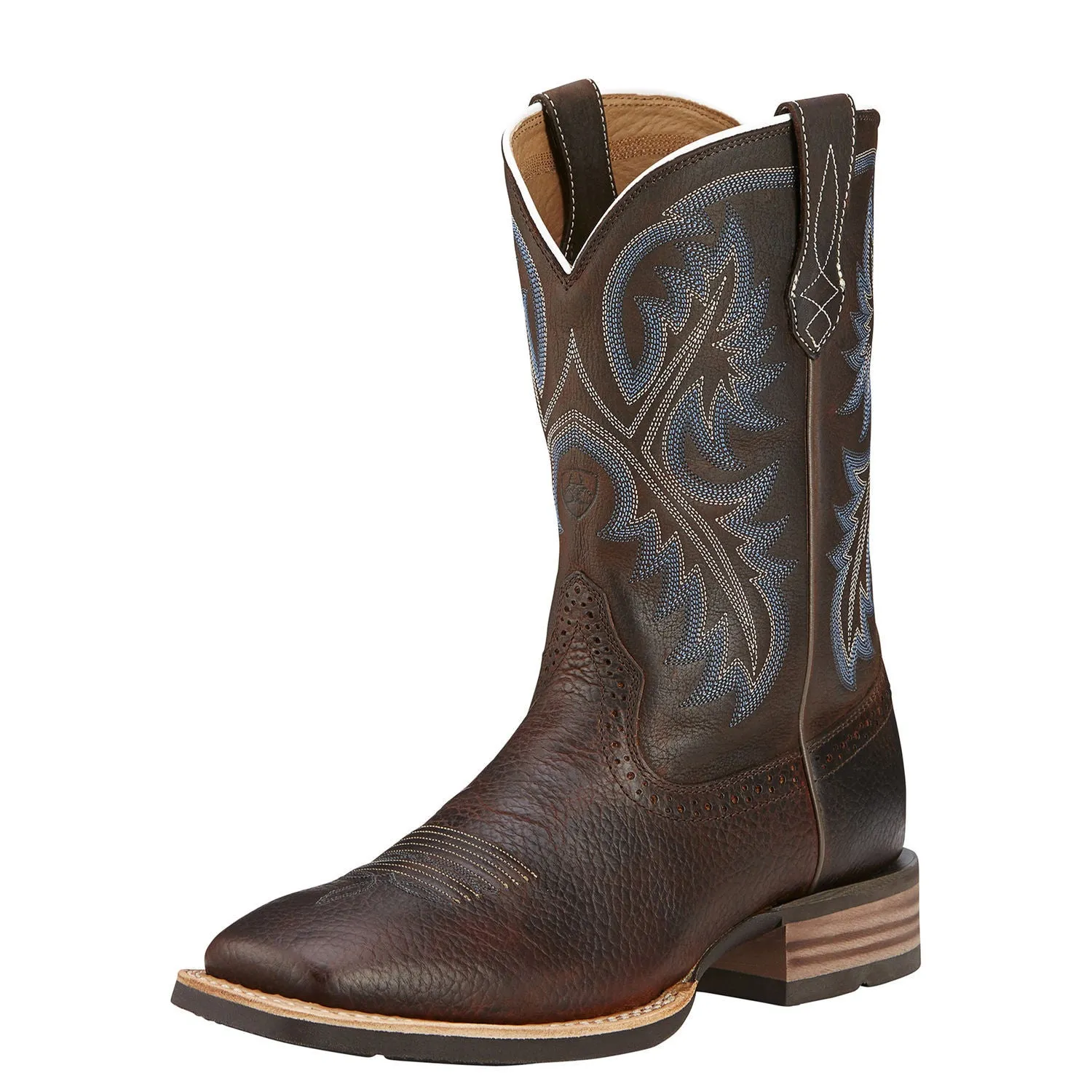 Ariat Men's 11" Quickdraw Western Boots - Brown Oiled Rowdy 10006714