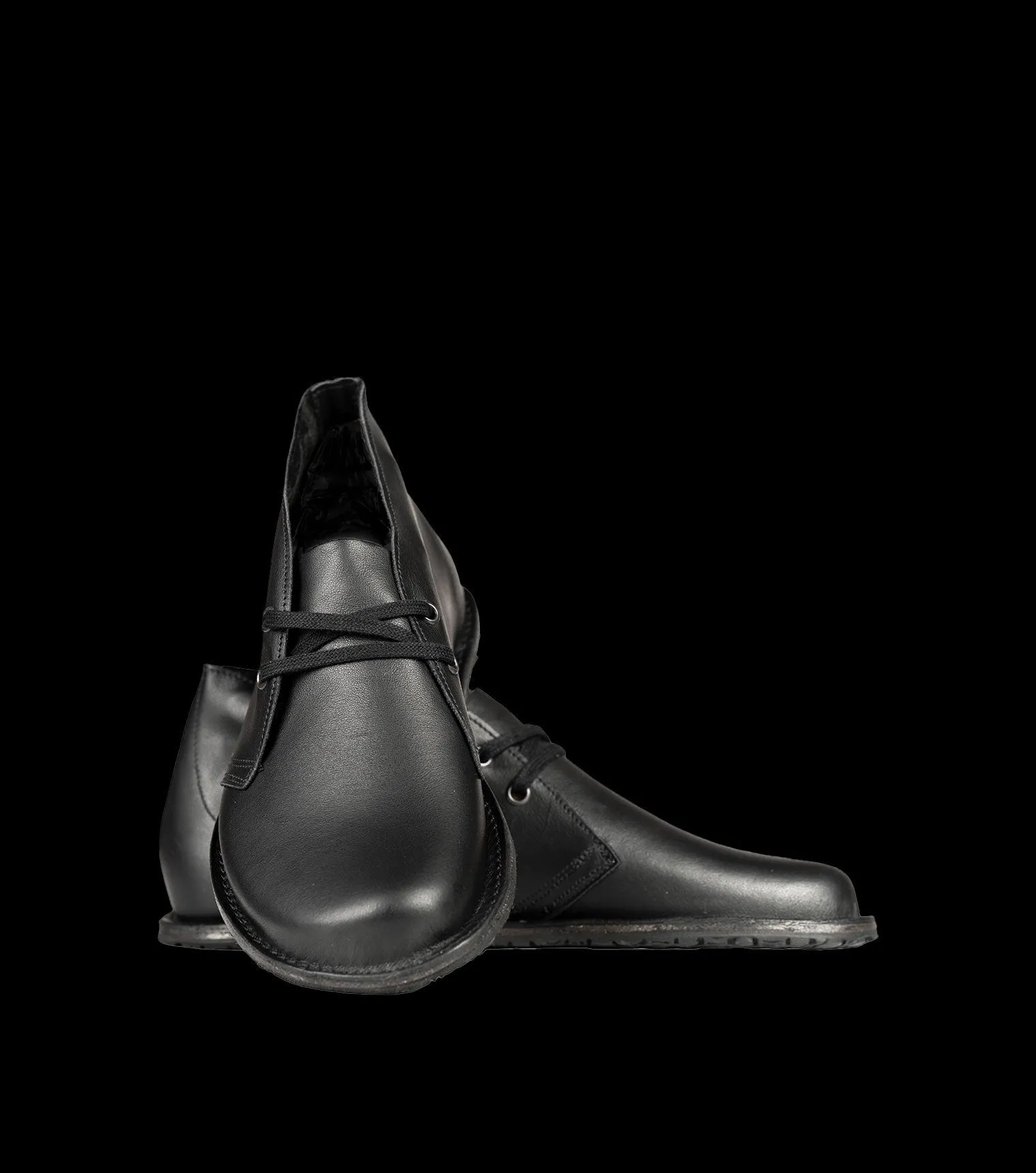 Black Barefoot Desert Boots | Barefoot Pals