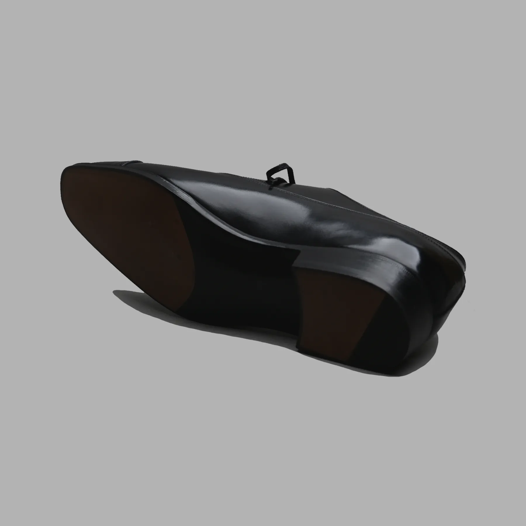 Cecil Hand Grade Punched Cap Toe Balmoral Oxford in Black Calf Leather