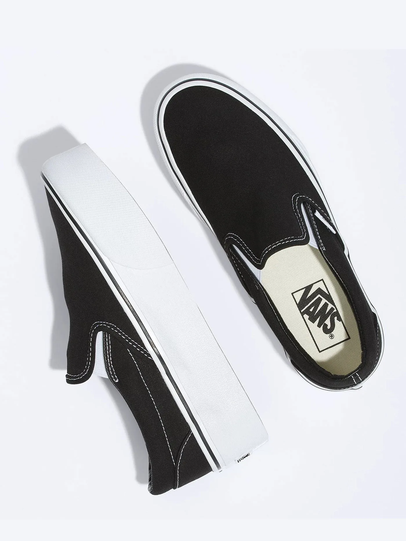 Classic Slip-On Stackform Black/True White Shoes