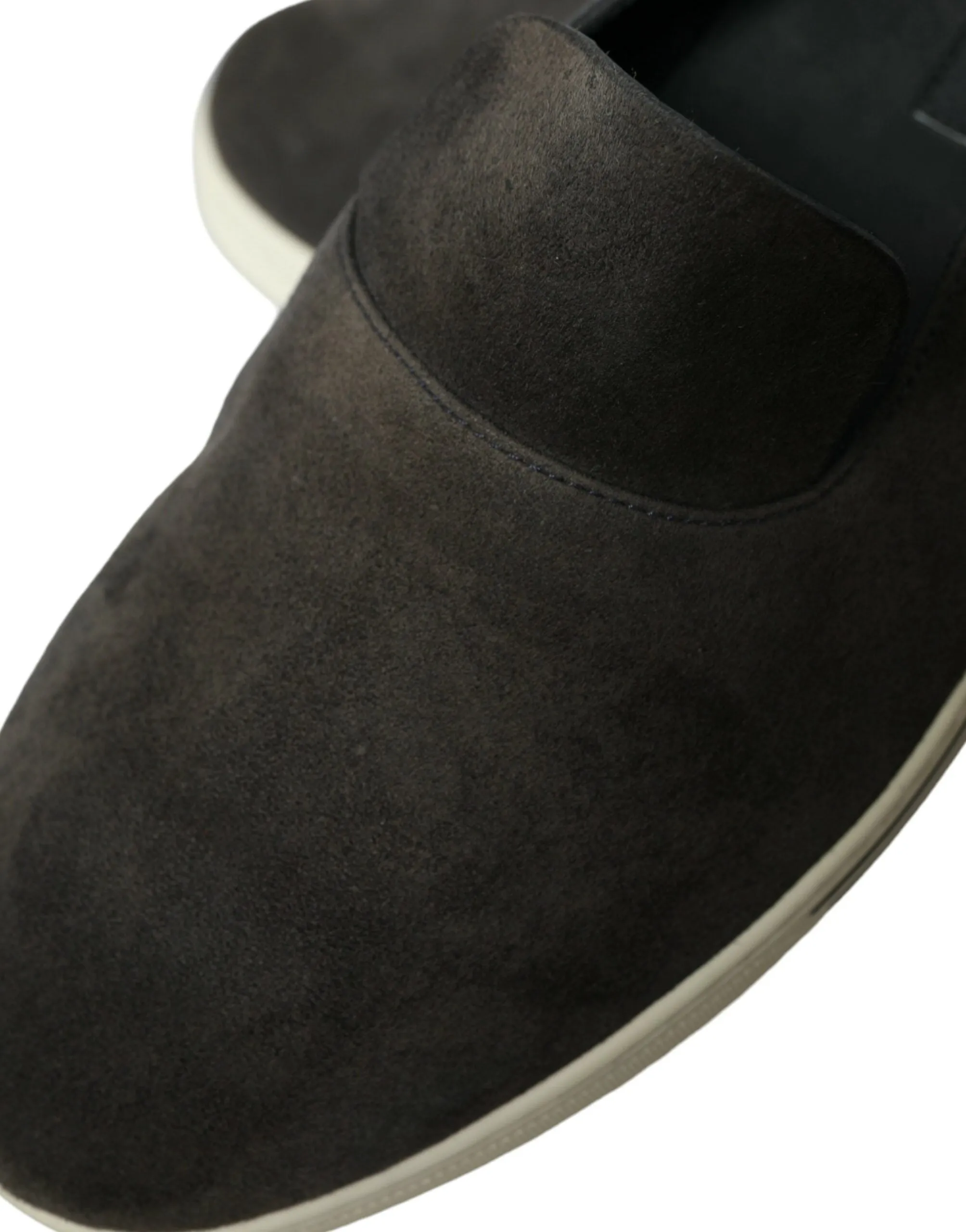 Elegant Blue Suede & Crocodile Slippers