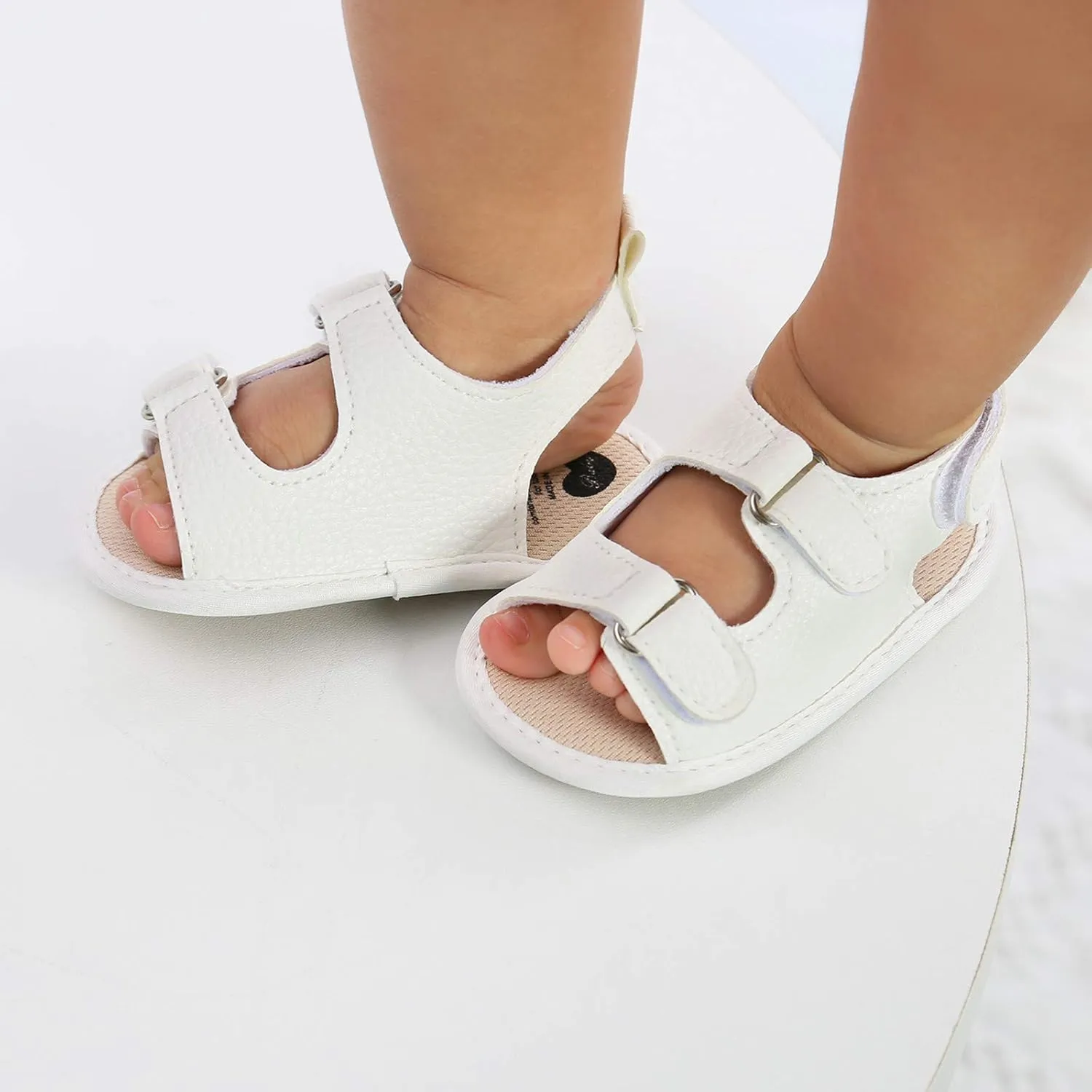 Infant Baby Boys Girls Sandals, Non-Slip Soft Sole Summer Toddler Walking Shoes, Lightweight Outdoor Flat Shoes