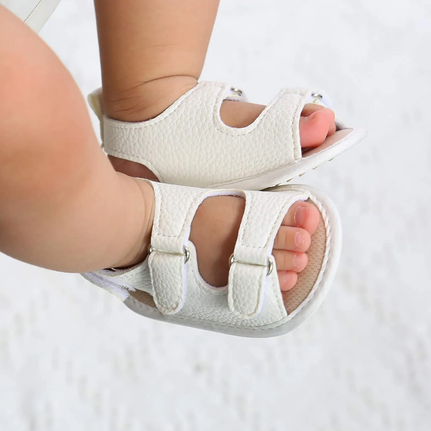 Infant Baby Boys Girls Sandals, Non-Slip Soft Sole Summer Toddler Walking Shoes, Lightweight Outdoor Flat Shoes