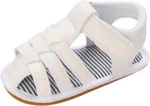 Infants Toddler First Walking Sandals Baby Boys Girls Closed Toe Anti Slip Lightweight Breathable Outdoor Sneakers