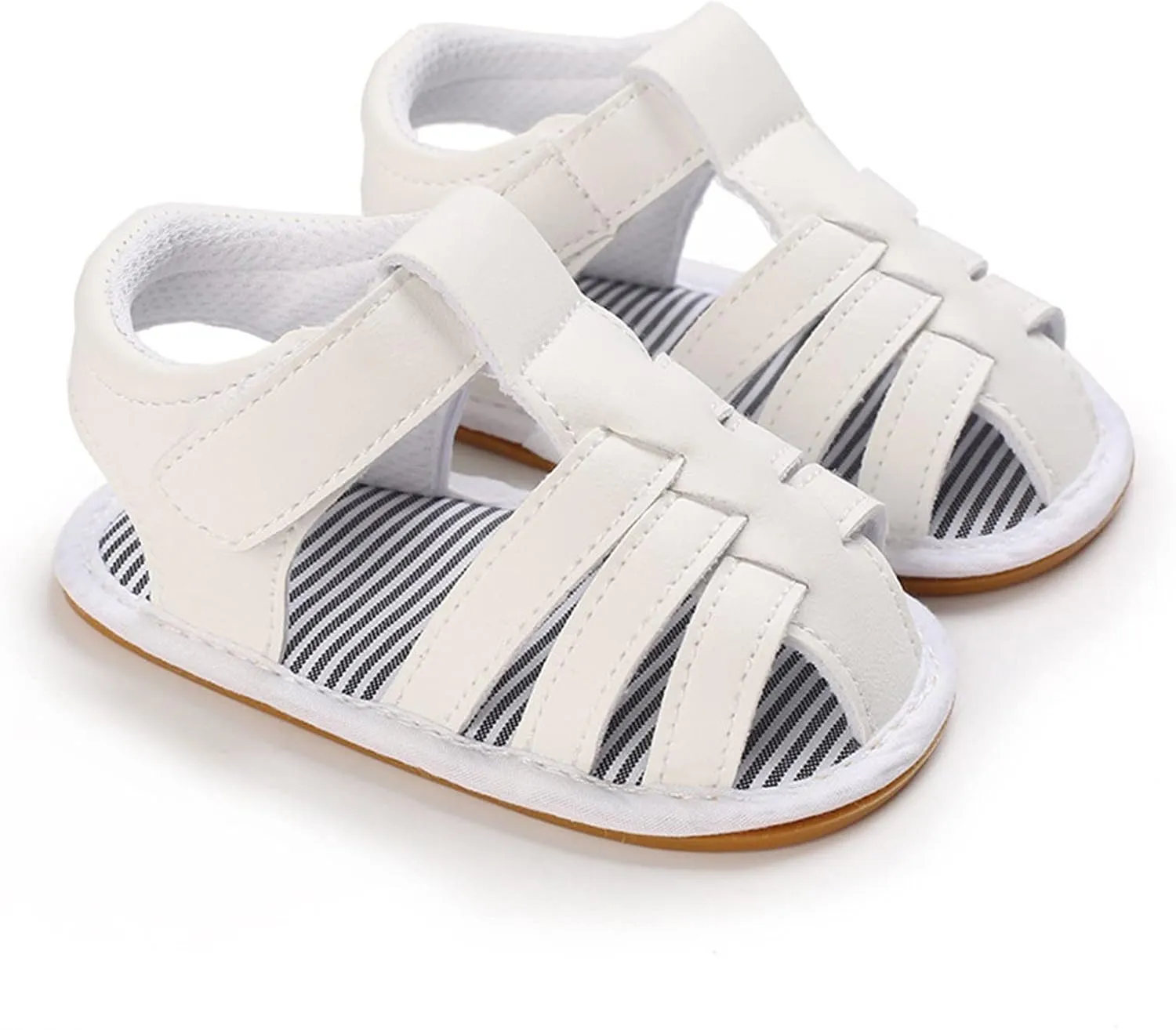 Infants Toddler First Walking Sandals Baby Boys Girls Closed Toe Anti Slip Lightweight Breathable Outdoor Sneakers