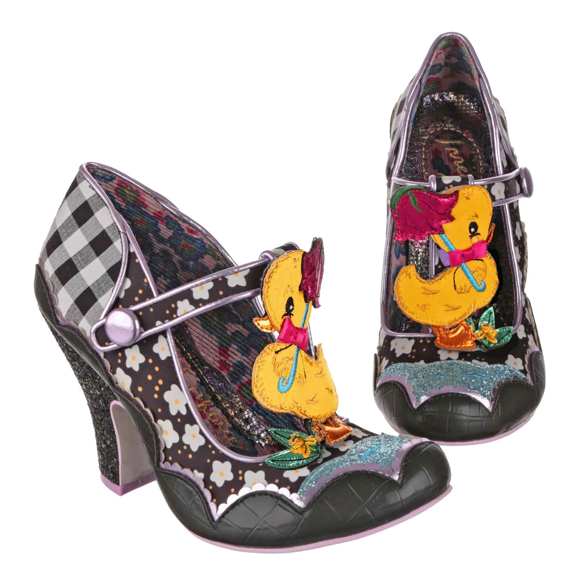 Irregular Choice Womens Duck You High Heel - Black