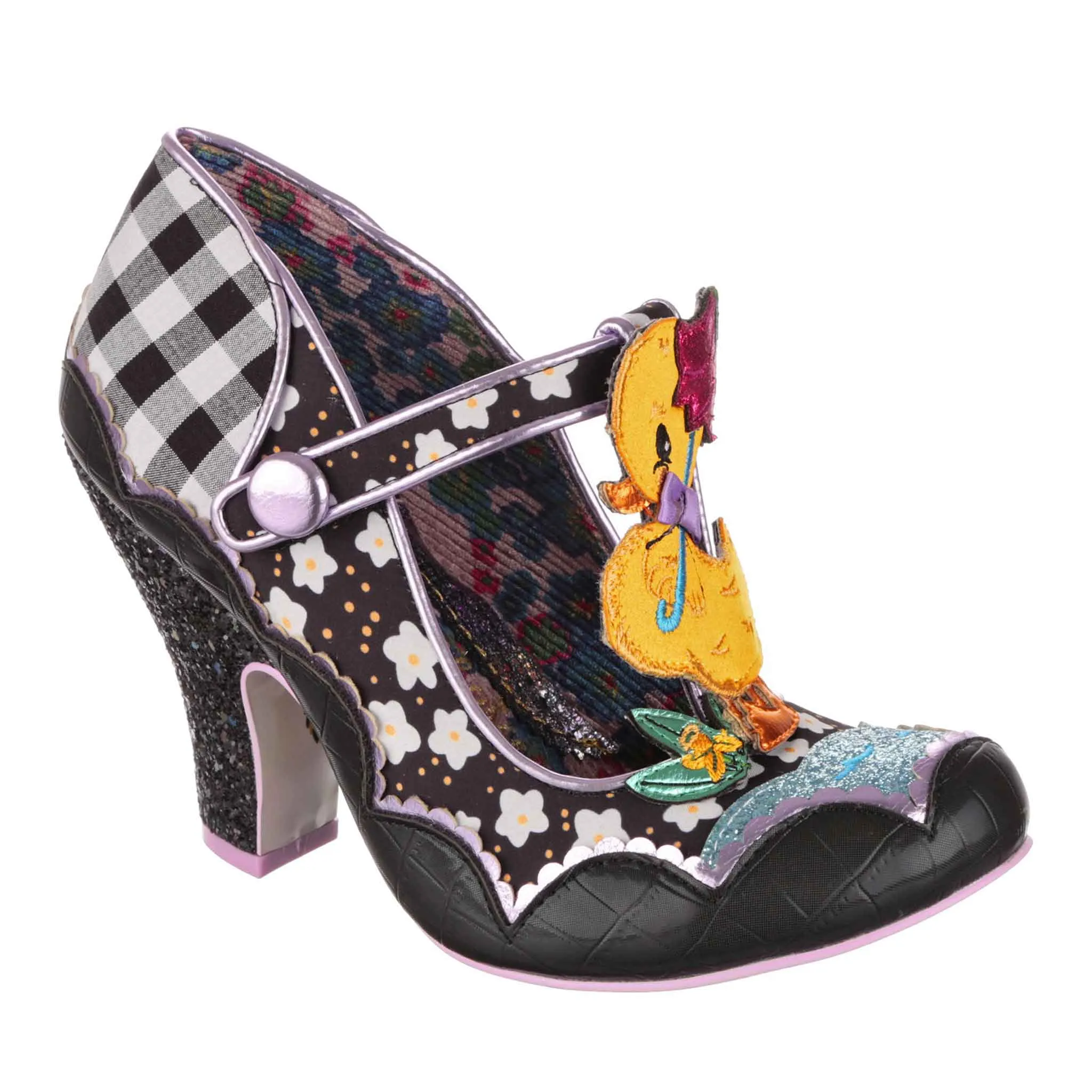 Irregular Choice Womens Duck You High Heel - Black