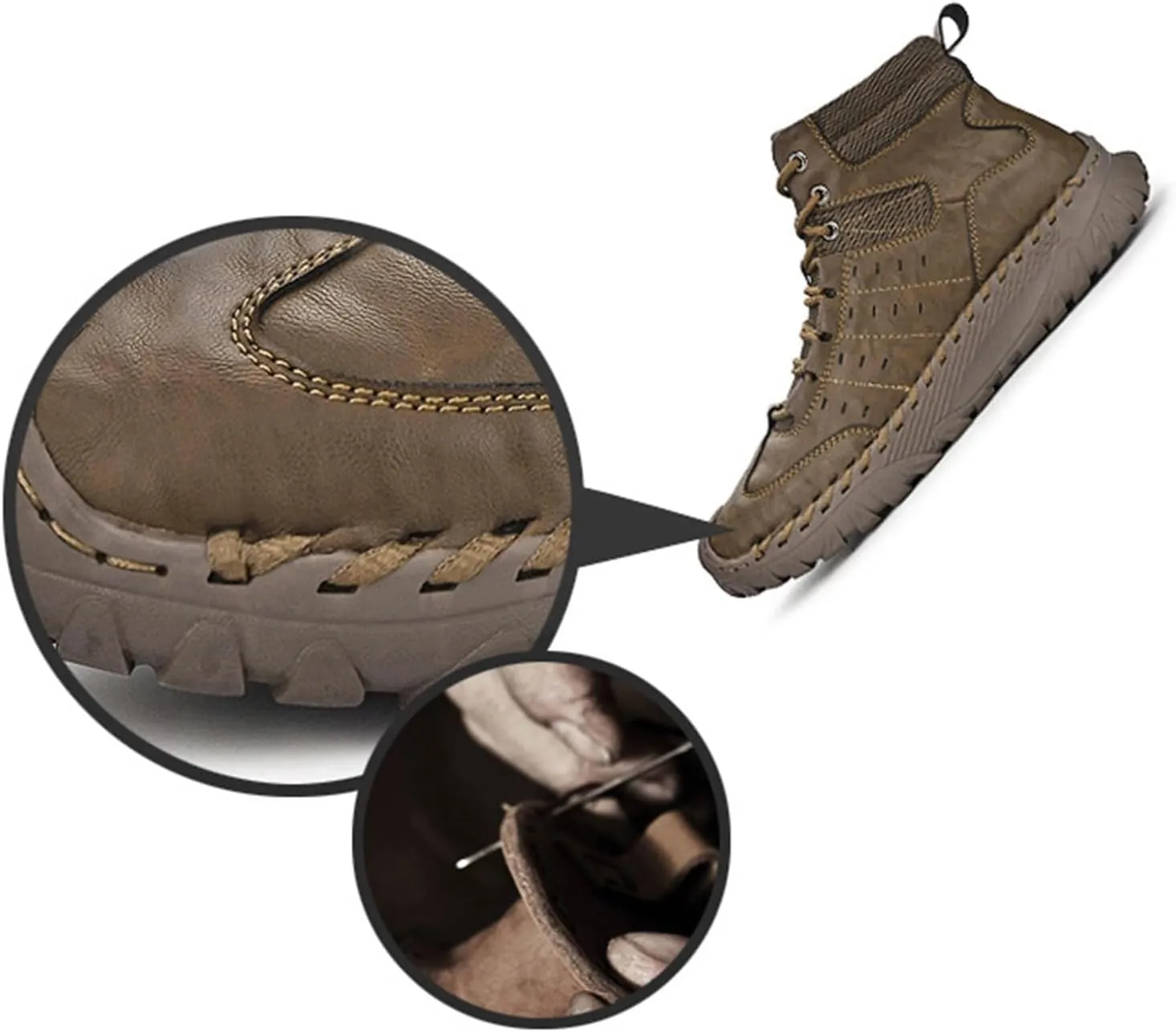 Mens Work Boots Soft Toe Hiking Sneakers Boot with Comfort Workout Shoes for Women Waterproof Work Botas Soft Toe Non Slip Rubber Sole Hike Grounded Footwear