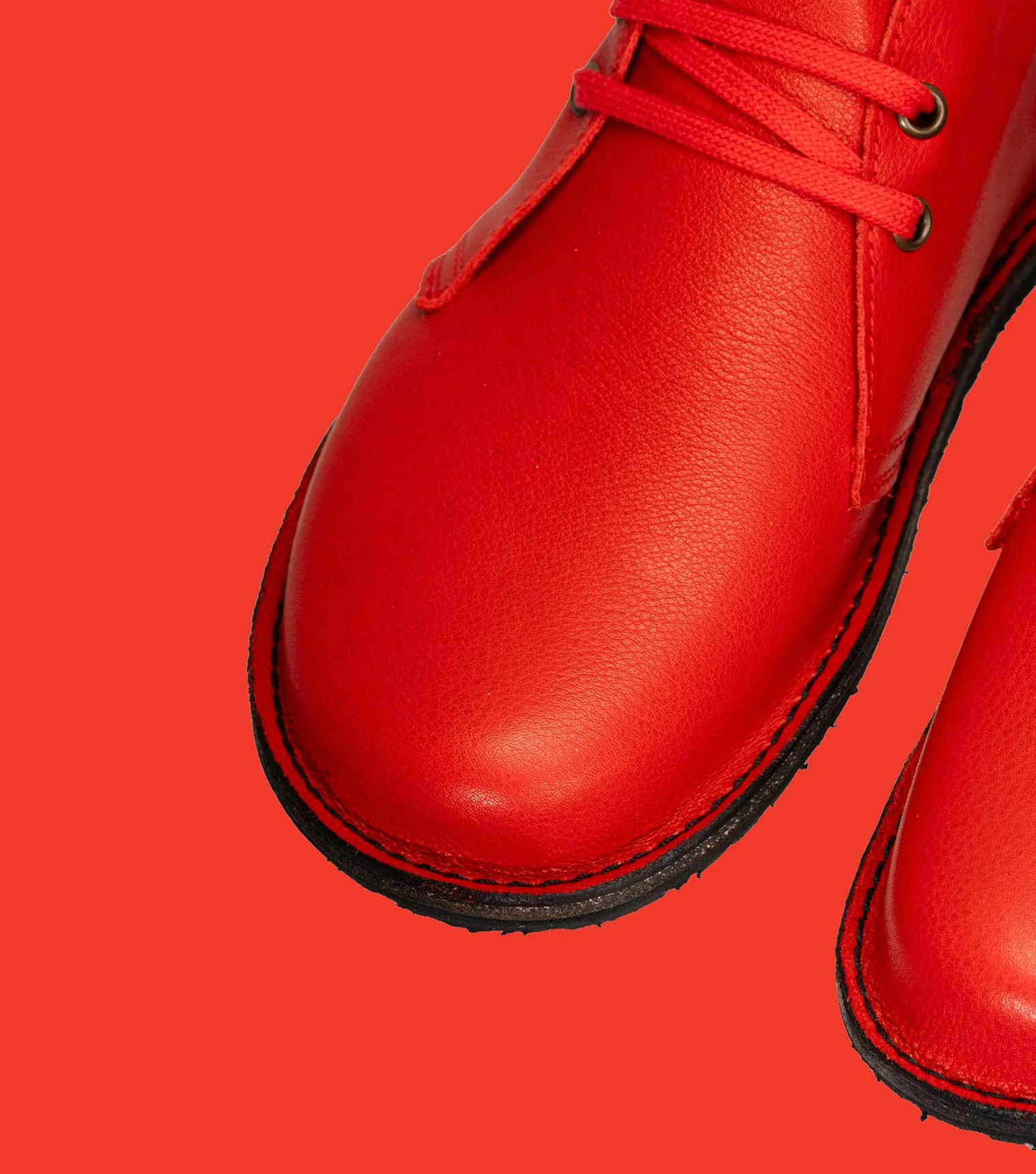 Red Barefoot Desert Boots | Barefoot Pals