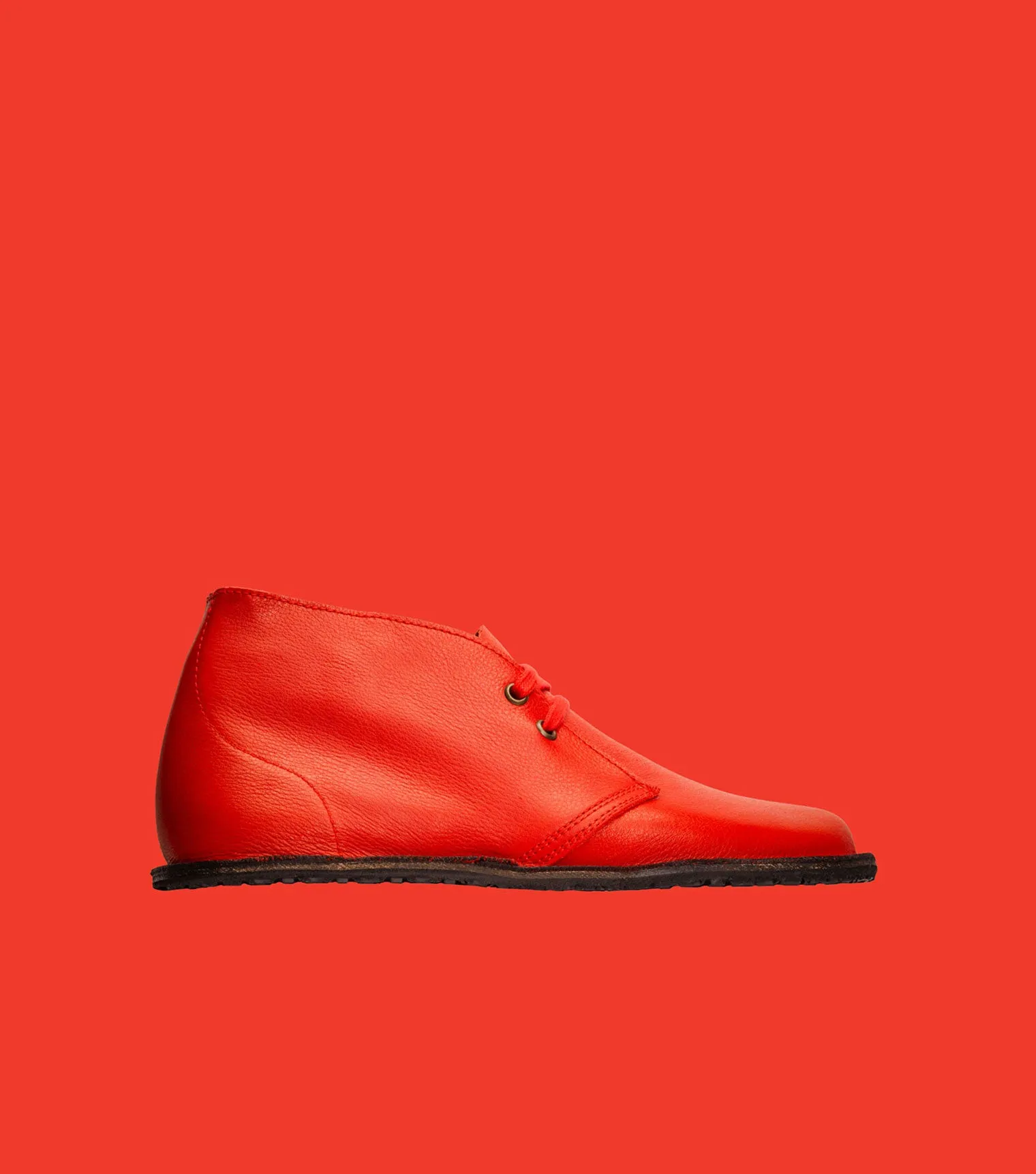 Red Barefoot Desert Boots | Barefoot Pals