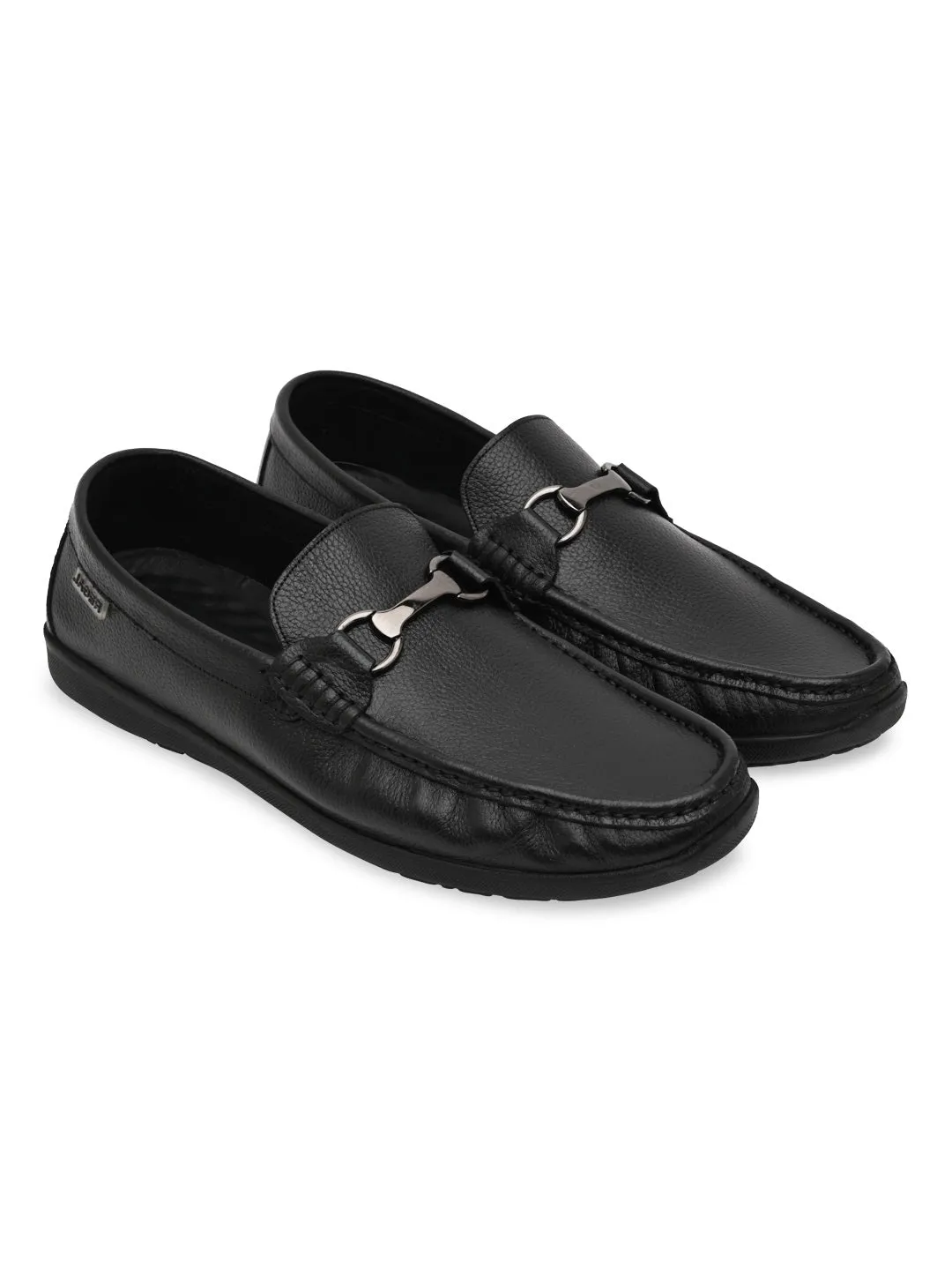 Regal Black Mens Casual Leather Loafers