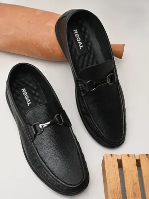 Regal Black Mens Casual Leather Loafers
