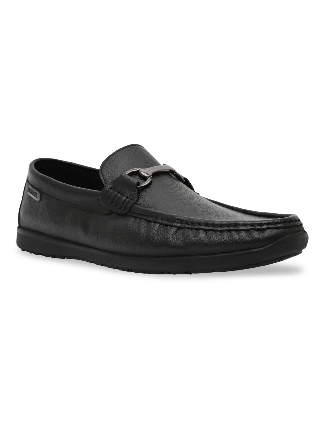 Regal Black Mens Casual Leather Loafers
