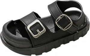 Sandals for Toddler Boys Girls Comfortable Slides Adjustable Strap Non Slip Sandals Casual Beach Slippers for Indoor Outdoor