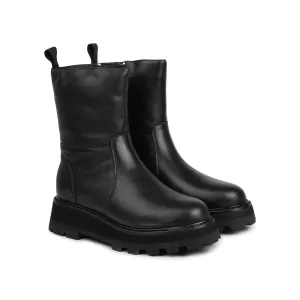 Ushba - Leather boots with zip