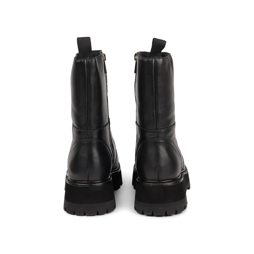 Ushba - Leather boots with zip