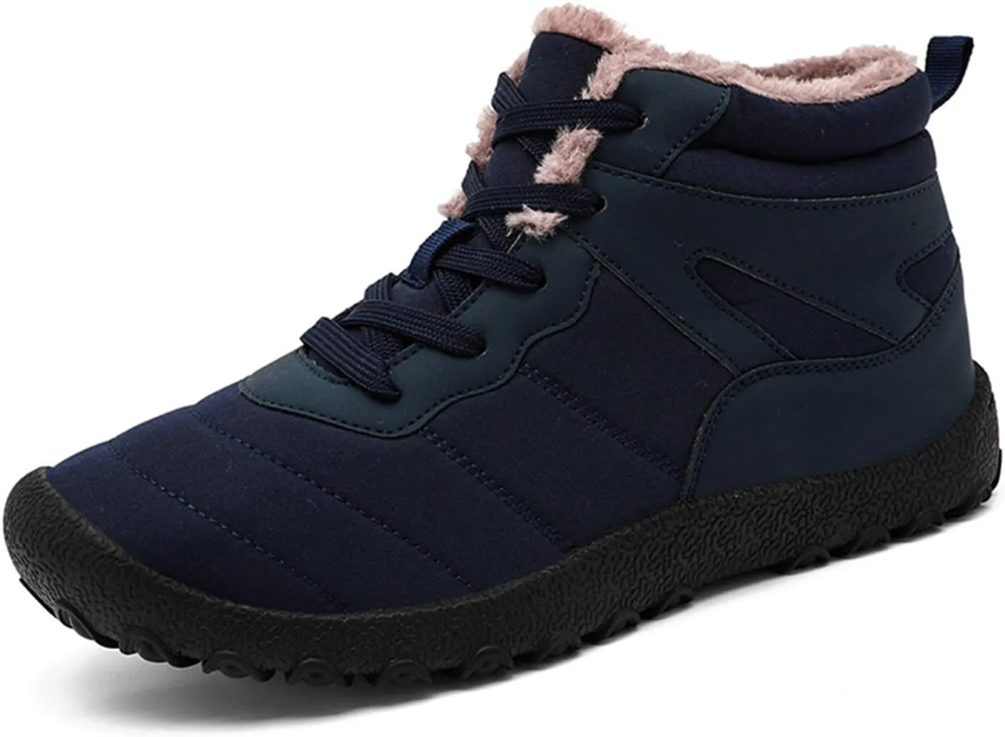 Winter Boots for Women Waterproof Mens Hiking Sneakers Shoes Warm Boots Slip On Barefoot Shoes Grounded Footwear Knee High Botas Women Men Winter Booties