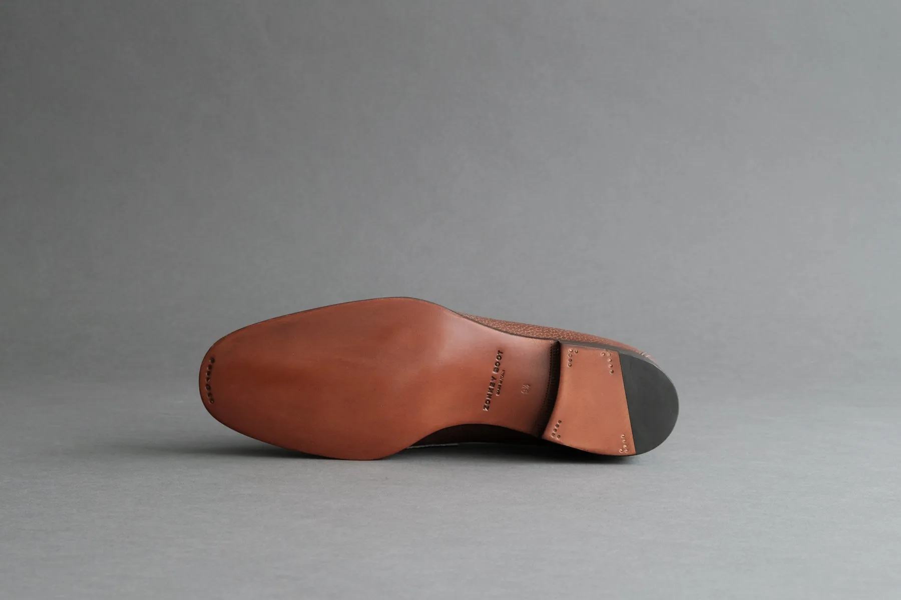 ZeroThreeEight.Miles Penny Loafers from Bavarian Grain Calf